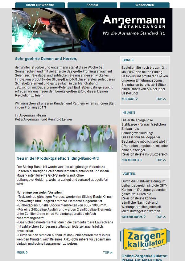 Angermann Newsletter Angermann Newsletter